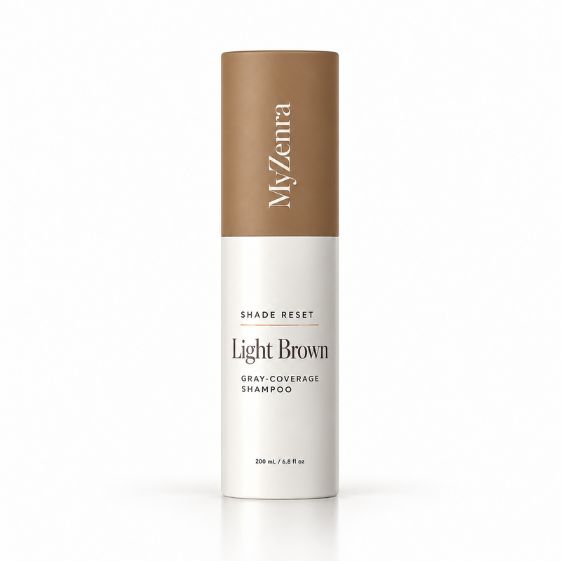 MyZenra Shade Reset™ — 15-Minute Gray Coverage Shampoo